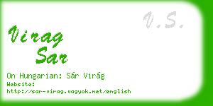 virag sar business card